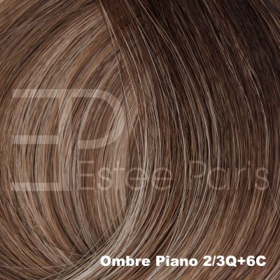Ombre 2/3Q+6C - Lichtbruin + blond met bruine roots