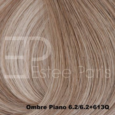 Ombre 6.2/6.2+613Q - Midden coolblond + lichtblond met midden cool blonde roots